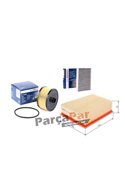 Bosch Renault Megane 4 2015- 1.2 Tce 1.3 Tce Periyodik Yağ Bakım Filtre