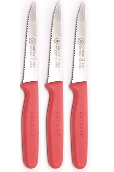Sürbisa Surbisa 3 Pieces Vegetable & Fruit Knife Laser Sharpened Yavruağzı 61004-Lz