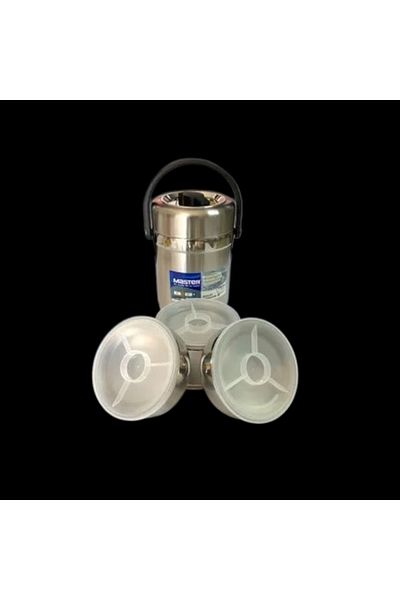 Master Steel Food Thermos 3Pcs Cycle Bowl Keeps 2Lt 10H Warm, 12H Cold