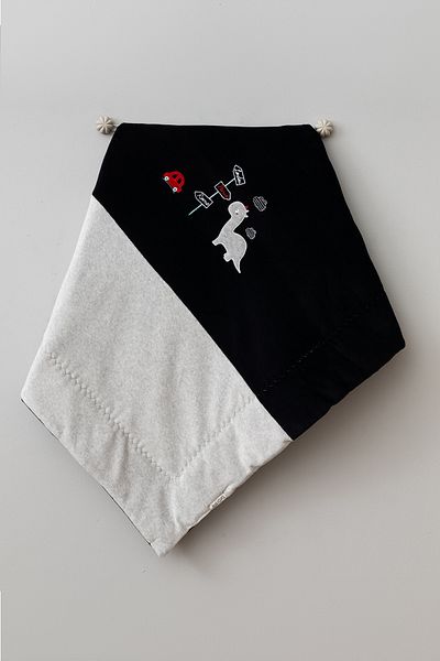 Bebitof Cotton Double Layer Fiber Filled Velvet Baby Blanket