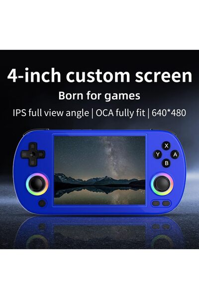 ANBERNIC RG40XX H Retro Handheld Game Console, 4.0 Inch IPS Screen Built-in 64G TF Card 5488 Games