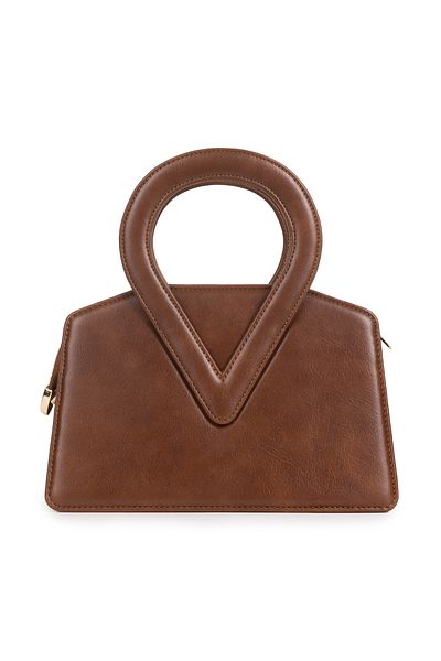 NOTHING Regulus - Hand and Shoulder Bag with Gold Metal Accessories, Adjustable Strap