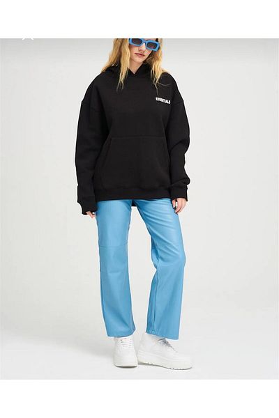 New Shine Λευκό φούτερ με 3 κλωστές Unisex Crew Neck