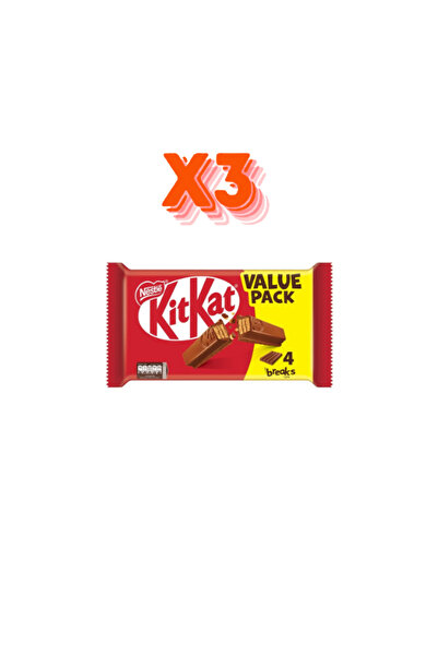 RESES Nestle Kit Kat Çikolata 4 Parmak 36,5 gr X3
