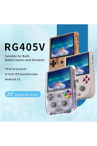 ANBERNIC RG405V Retro Video Handheld Game Console Android 12 System 4 inch IPS Touch Screen128GB TF Card