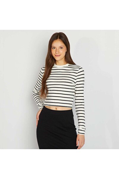 KIABI Long-sleeved T-shirt WHITE