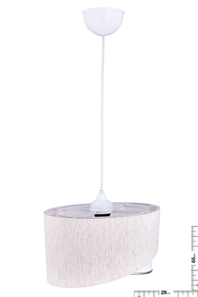 Emg DesiGn Elips 2 Katlı Kumaş Pasta Avize Çocuk Odası Yatak Odası Salon Mutfak Hol