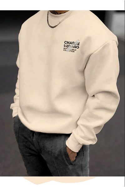 New Shine Φούτερ με πάπλωμα με 3 κλωστές Charlie Luciano
