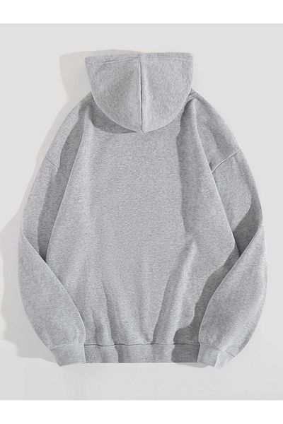New Shine -φούτερ unisex απλό Hodies 3 κλωστών συμπαγές ύφασμα (ΒΑΜΒΑΚΙ ΕΣΩΤΕΡΙΚΟ)