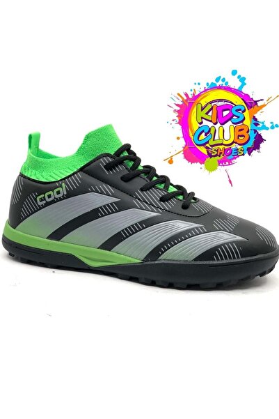 Kids Club Shoes Pantofi de teren pentru copii Cool Neymar Socks VERDE