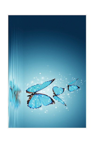 Carmine Carpet Σετ πατάκι μπάνιου 2 τεμαχίων με αντιολισθητική βάση με ψηφιακή εκτύπωση με μοτίβο πεταλούδας