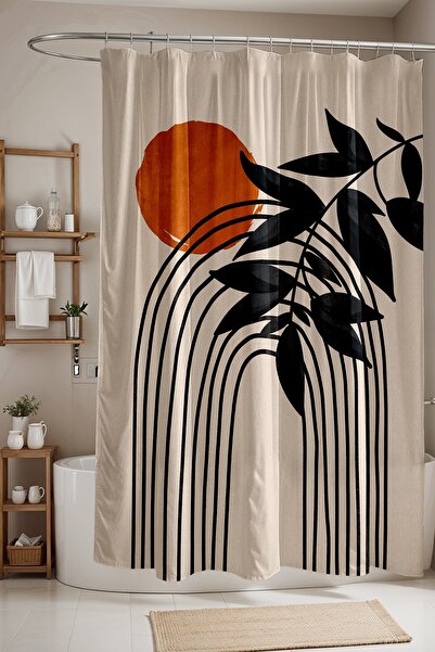 EVPANYA ستارة حمام بوهيميا برتقالية وسوداء بألوان قوس قزح، مقاس 175×200 سم