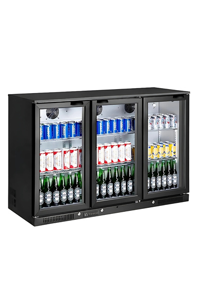 vosco Bar Altı Şişe Soğutucusu Üç Kapak (SİYAH)