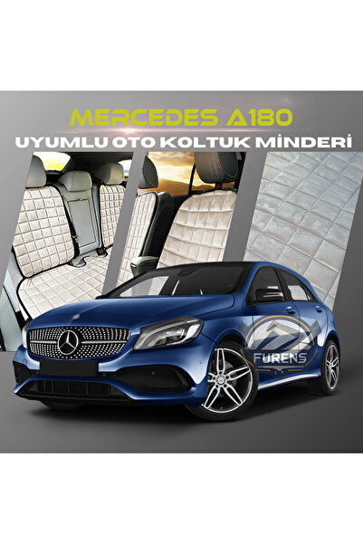 SHOOPLAA مجموعة وسائد مقعد السيارة لمرسيدس A180 باللون البيج مع جيوب من الريش...