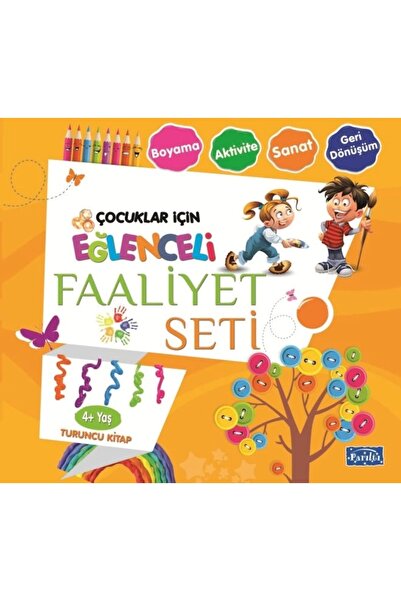 Parıltı Yayınları مجموعة الأنشطة المرحة - كتاب برتقالي - للأعمار من 4 سنوات ف...