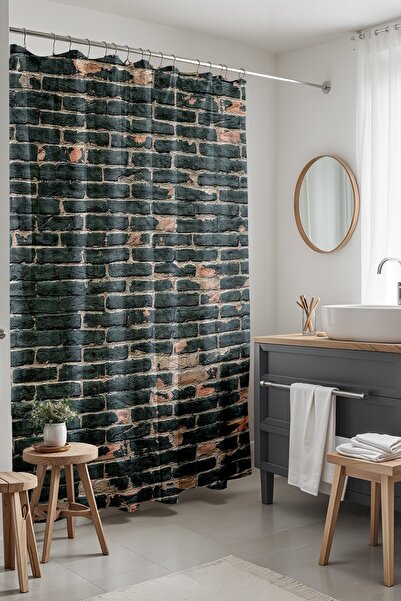 EVPANYA Занавіска для ванної кімнати, сіра занавіска для душу з візерунком це...