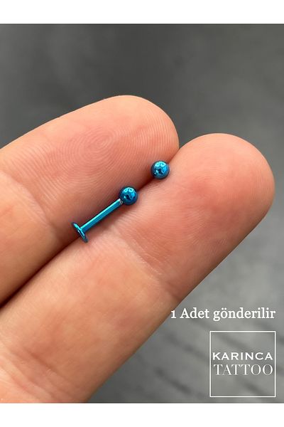 Karınca Piercing Navy Blue Labret Tragus Cartilage Helix Lip Ear Piercing
