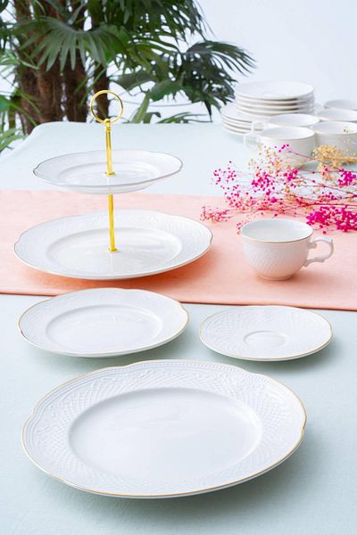 ACAR Serenity Gold Brunch Set - 6 People, 20 Pieces