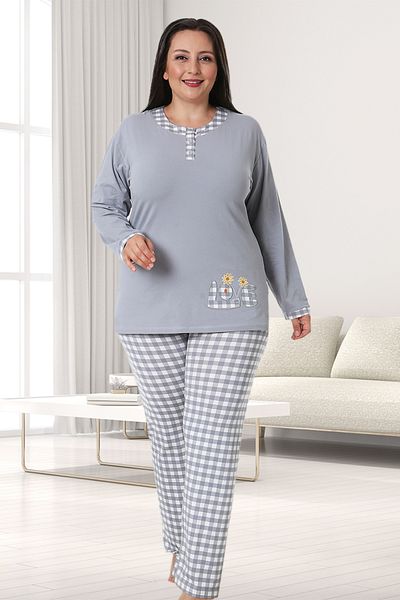 Bella Linda Cotton Plus Size Women's Pajama Set
