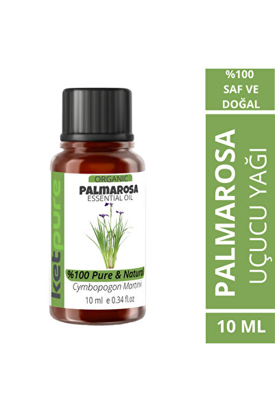 ketpure Organik İçerikli Palmarosa Uçucu Yağı 10 ML Palmarosa Essential Oil