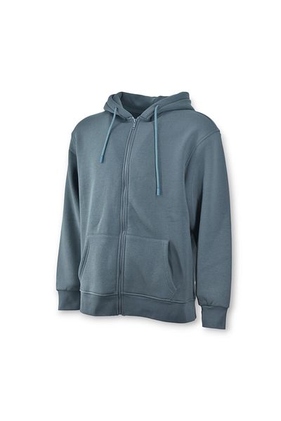 T&M Vertino Hooded Zippered Oversize Sweatshirt – Anthracite