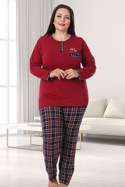 Bella Linda Cotton Plus Size Women's Pajama Set