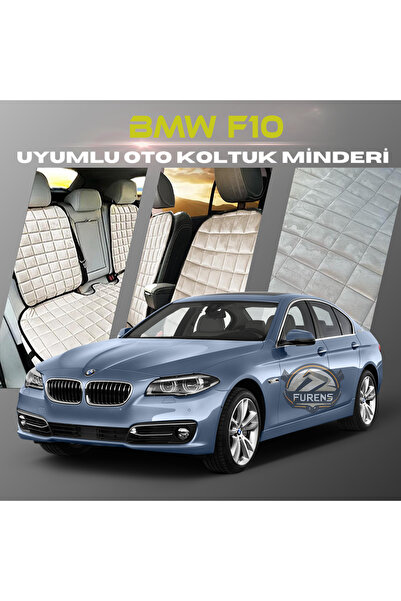 SHOOPLAA طقم وسادة مقعد السيارة Bmw F10 باللون البيج مع جيوب ريش تايلاندية وظ...