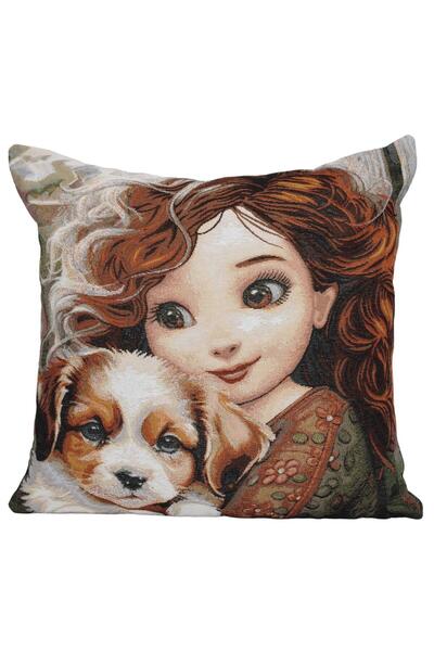 Believe Ταπετσαρία EVAN Jacquard - Χαριτωμένο μαξιλάρι ανιμέ με ανθρωποποιημέ...