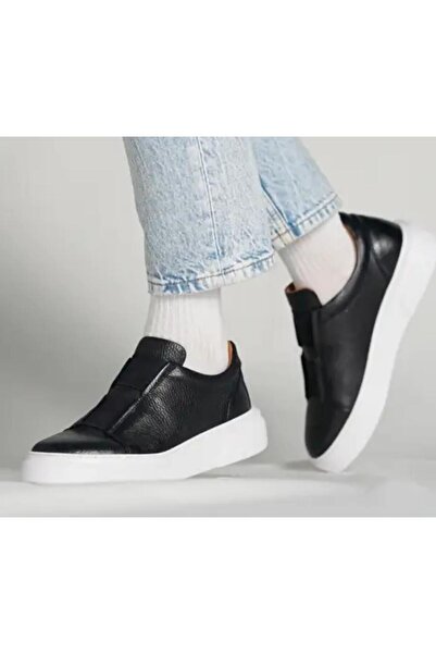 BAGSSHOES 2532 Footcap Erkek Hakiki Deri Günlük Sneaker Ayakkabı