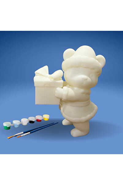 Yılbaşı Teddy Bear 3D Figür Boyama Seti
