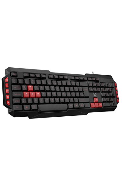 Genel Markalar Hyk 46 Gamy Siyah Usb Kırmızı Tuşlu Q Gaming Oyuncu Klavyesi /...