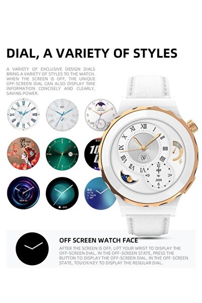 Holatec Xomi 10 Uyumlu Hw3 Mini 38-40 Mm Yuvarlak Ekran Akıllı Saat Yeni Nesi...