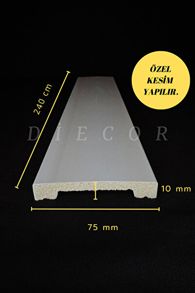 DİECOR Dekoratif Boyanabilir 1 Adet 7,5 Cm Polistren Duvar Çıtası