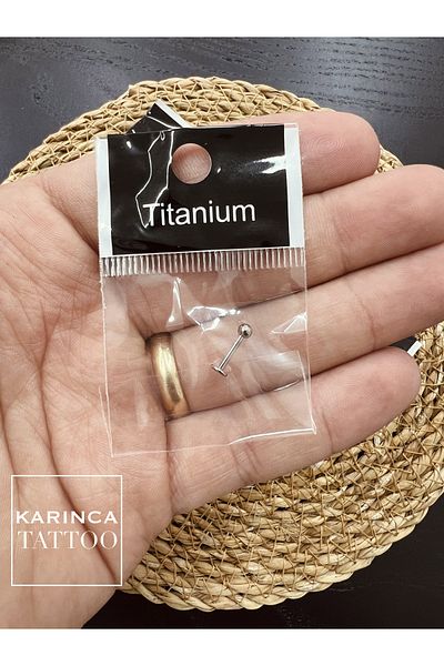 Karınca Piercing Titanium Cartilage Ear Tragus Lip Forward Helix Flat Septum Nose Conch Labret Piercing