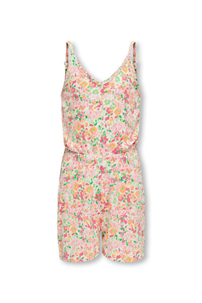 Only Kids Floral Jumpsuit - Cloud Dancer