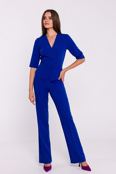 Stylove Elegantní dámský overal s peplum