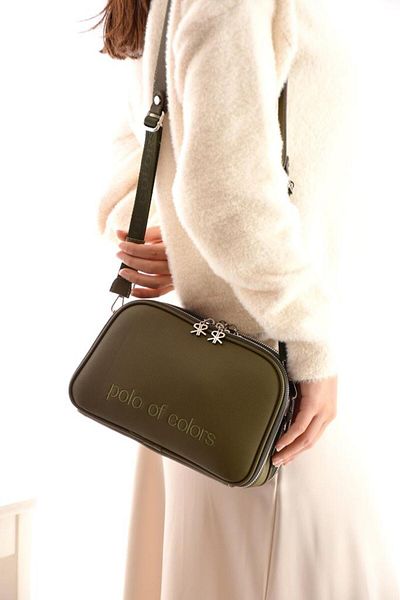 Polo Of Colors Impolo Lili Lkhakiyeşil Three-Eye Women's Shoulder Bag 17X28 Size