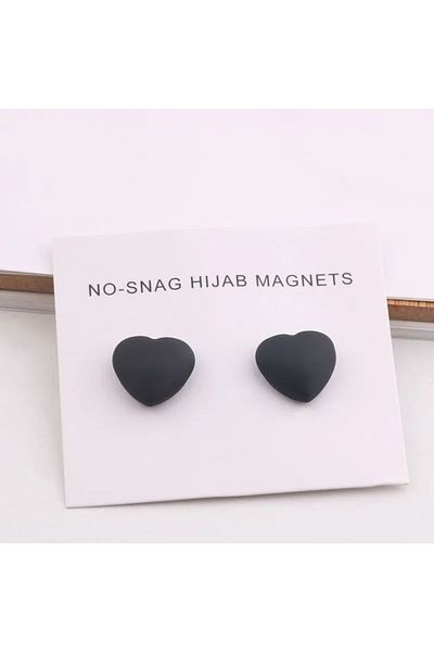hijabchi 2-Pack Black Scarf - Magnet Scarf and Shawl, Matte Finish - Magnet Hijab Pins Brooch