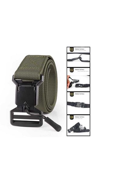 Evolite Ζώνη Χακί Καμβά 125cm - Multifast