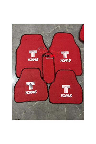 poyoto Tofaş Şahin Logolu Kırmızı Halı Paspas
