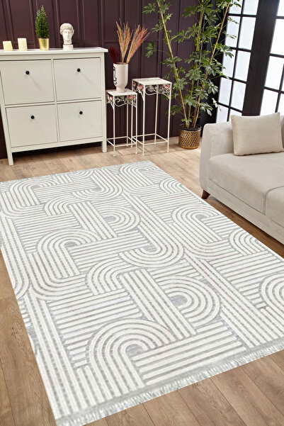 MUBO Kaymaz Tabanlı Yıkanabilir Antibakteriyel Dijital Baskı Modern  Salon Ha...