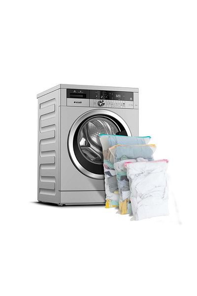 Decobella Reißverschluss Wäschebeutel Set 3er, 40x60cm, 35x50cm, 30x40cm, Wäschenetz