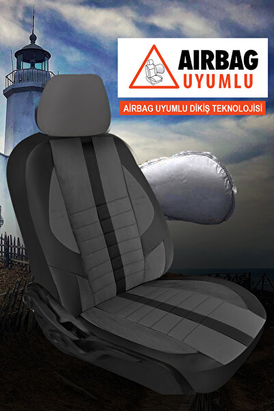 GM-DESIGN Sinop Series - Luxury Universal Car Seat Cover - Full Set of 5 Seats - Special Velur Fabric