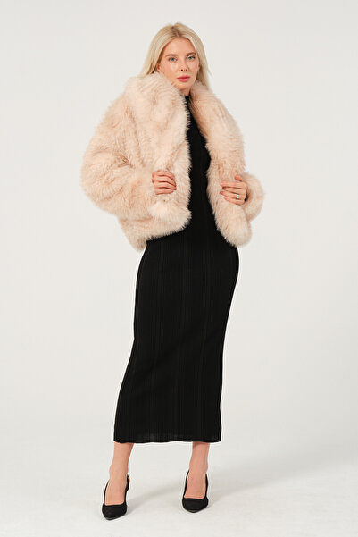eva clothing Kadın Balküpü Suni Kürk Ceket 12346159eva-1