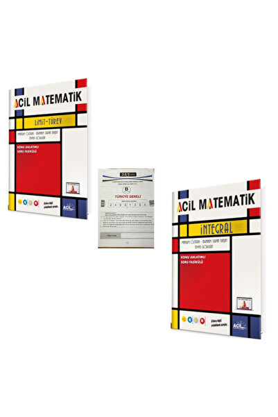 Acil Yayınları Acil Yayınları TYT Acil Matematik Limit Türev ve İntegral Soru...