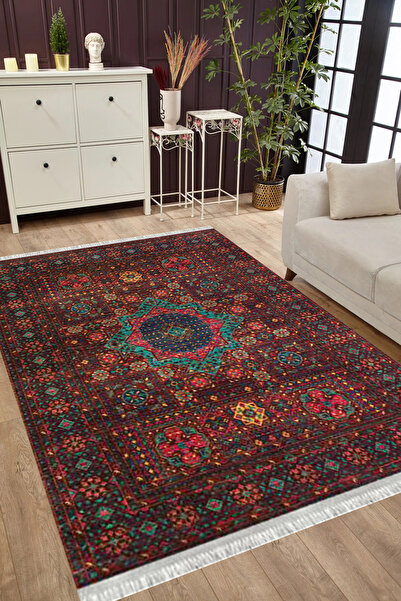 MUBO Pamuk Dokuma Taban Yıkanabilir Kaymaz Tabanlı Antibakteriyel Dijital Bas...