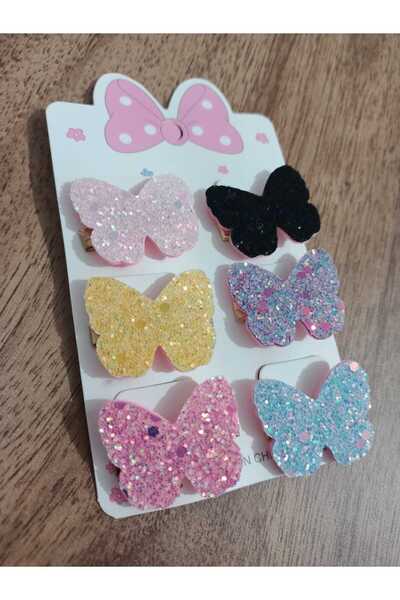 sedefaccessory MİNİK KELEBEKLİ YAN TOKA SETİ