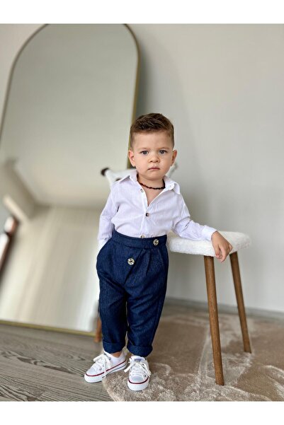 favorimkids New Cooll - 100% Linen Top and Bottom Set