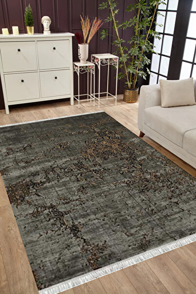 MUBO Kaymaz Tabanlı Yıkanabilir Antibakteriyel Dijital Baskı Doku Salon Halıs...