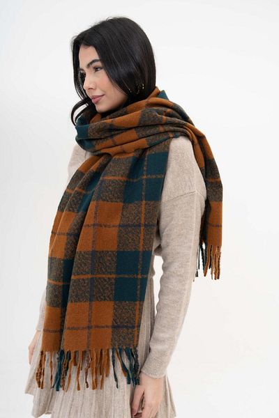 FENZA SCARF ADELA ΚΑΡΤΟΝ ΤΕΤΡΑΓΩΝΟ ΣΧΕΔΙΟ ΜΑΛΛΙ-ΑΚΡΥΛΙΚΟ ΜΙΚΤΟ ΣΧΕΔΙΟ ΦΟΡΕΜΑ